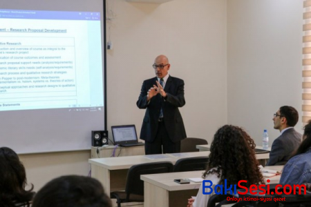 Almaniyalı tədqiqatçı magistr və doktorantlarımıza