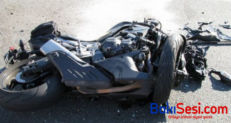 Bakıda piyadanı motorsiklet vurdu