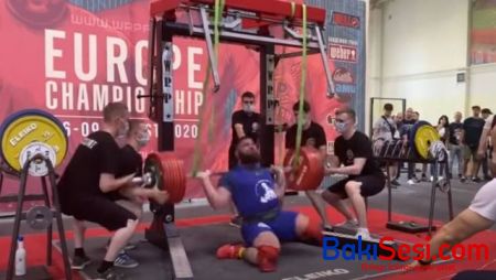 Avropa çempionunun dizləri sındı