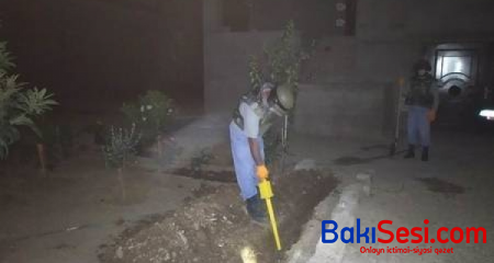 Bakıda mərmi aşkarlanıb - Foto