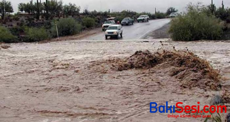 Zaqatalada güclü yağış yağır, Balakənçaya da sel gəlib - Video