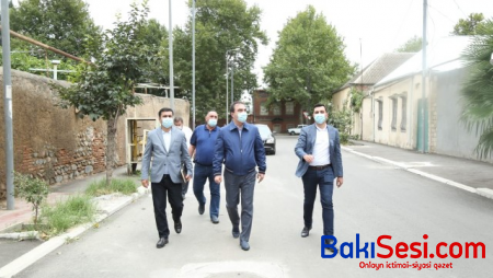Niyazi Bayramov şəhərdə aparılan abadlıq işləri ilə tanış oldu
