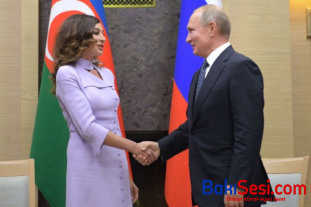 Putin Mehriban Əliyevanı təbrik etdi
