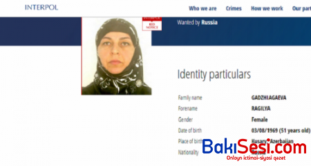 Azərbaycan əsiilli qadını İnterpol xətti ilə axtarır