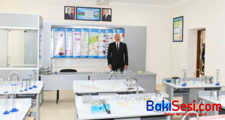 İlham Əliyev Bakıda məktəb açılışında iştirak edib - Foto