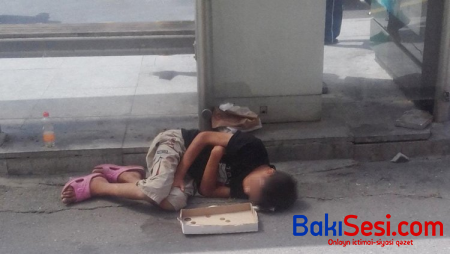 Nazirlikdən küçədə yatan yeniyetmə ilə bağlı AÇIQLAMA
