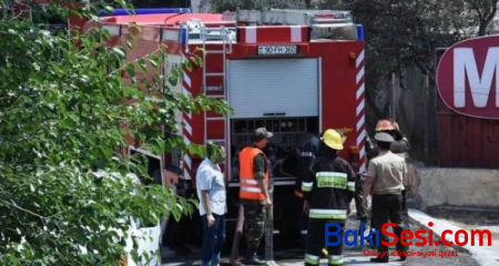 Bakıda tikiş sexində yanğın olub