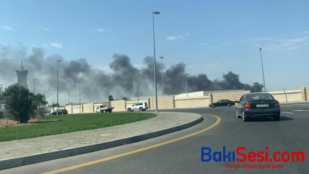 Bakıda güclü yanğın baş verdi – FOTOLAR