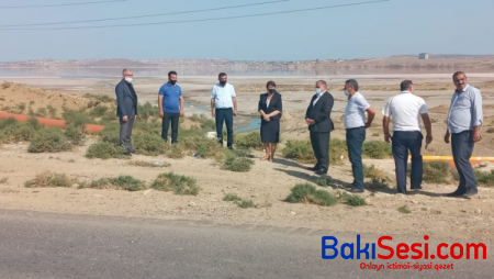Xanım icra başçısı “Zəli gölü”nə gəldi, araşdırılma aparıldı - Fotolar