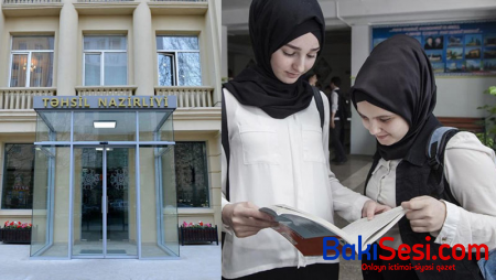 Nazirlikdən hicablı şagird və müəllimlərlə bağlı AÇIQLAMA