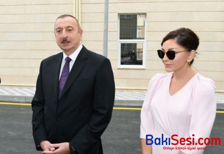 Prezident və xanımı yeni gətirilən təcili yardım maşınları ilə tanış oldular