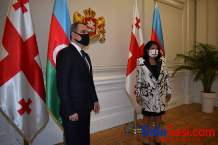 Gürcüstan Prezidenti Ceyhun Bayramovu qəbul edib - FOTO