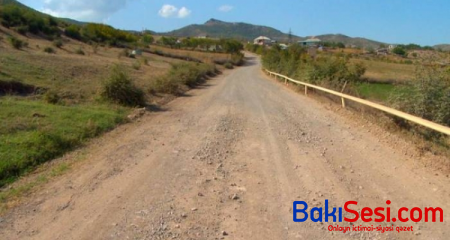 Qazaxda sərhədyanı kəndin yolu əsaslı təmir edilir