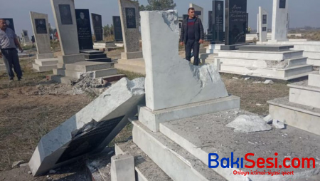 Ermənilər Ağdam və Ağcabədidə yaşayış məntəqələrini və qəbiristanlığı atəşə tutdu - FOTOLAR