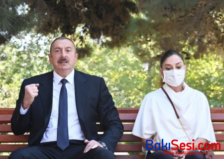 İlham Əliyev və xanımı yaralı hərbçilərlə görüşdülər