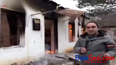 Ermənilər Kəlbəcərdə məktəbi yandırdılar (VİDEO)