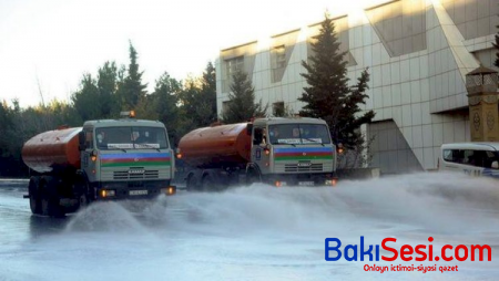 Bakıda 550 küçə dezinfeksiya edilib