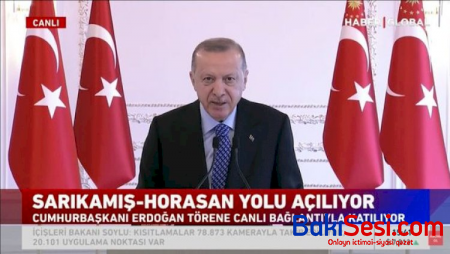 “Artıq Dağlıq Qarabağ səmasını bez parçaları deyil, hilal və ulduz bəzəyir” - Ərdoğan + Video
