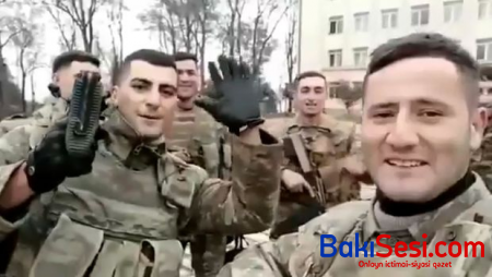 Əsgərlərimiz Şuşadan Azərbaycana salam yolladı - VİDEO