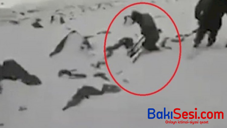 Hərbçilərimizin nəşi qarın altından çıxarılıb - VİDEO
