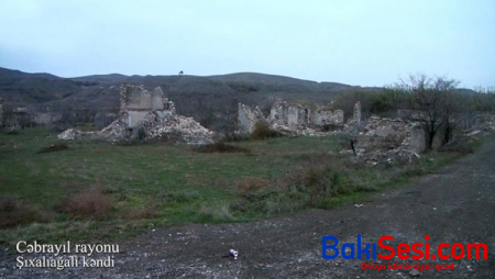 Cəbrayıl rayonunun Şıxalıağalı kəndindən görüntülər - Video