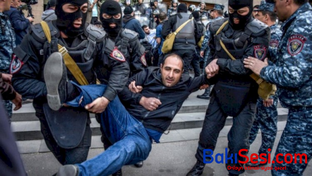 Ermənistanda həbslər başladı