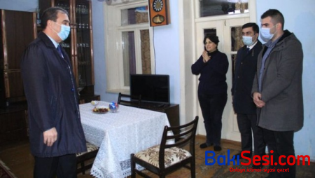 Gəncədə daha bir şəhid ailəsinin müraciəti öz həllini tapdı - Foto