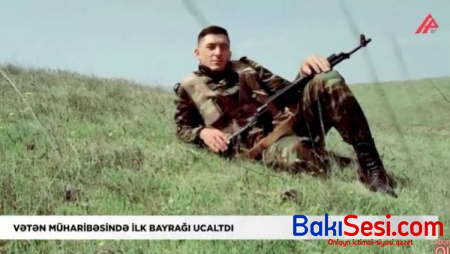 Vətən Müharibəsində ilk bayraq ucaldan şəhidimiz - Video