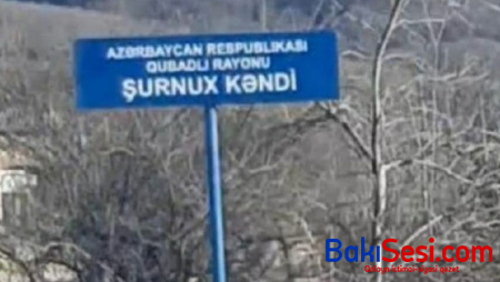 Şurnux kəndinə Azərbaycana aid olan lövhə yerləşdirildi