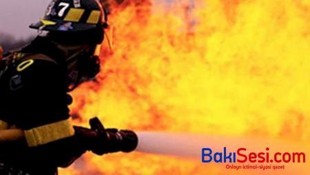 Bakıda məktəb binasında yanğın olub