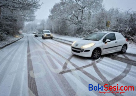 Yollar buz bağlayacayacaq - SABAHIN HAVASI