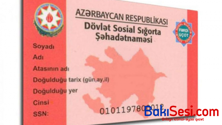 Sosial sığorta kartları LƏĞV EDİLİR