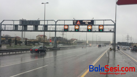 Yağış gücləndi, yollarda sürət həddi endirildi -  XƏBƏRDARLIQ