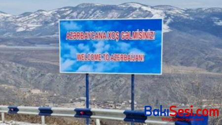 Ermənilər Azərbaycan ərazisində stendi atəşə tutub