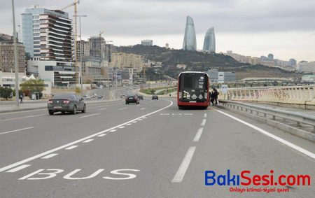 Avtobus zolaqlarına bu saatlarda girmək olmaz - Xəbərdarlıq