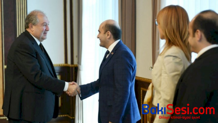 Ermənistan prezidenti müxalifət lideri ilə görüşdü
