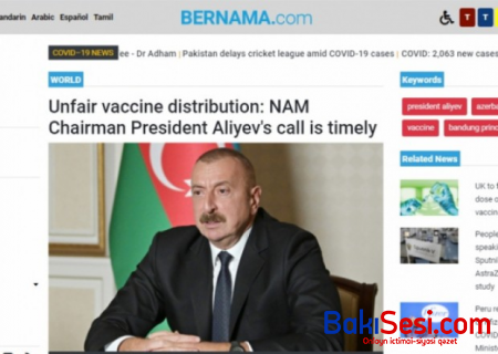 İlham Əliyev peyvəndin ədalətsiz bölgüsü ilə bağlı vaxtında çağırış edir - BERNAMA agentliyi