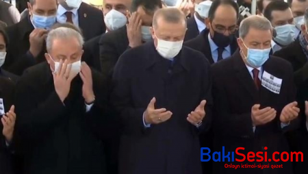 Ərdoğan şəhidlərin dəfn mərasimində iştirak etdi - FOTOLAR