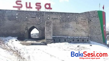Şuşa qalasının girişi bərpa olundu - FOTO
