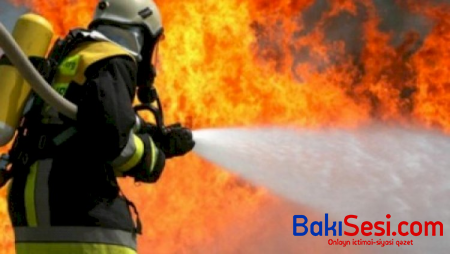 Məcburi köçkünlərin yaşadığı bina yandı