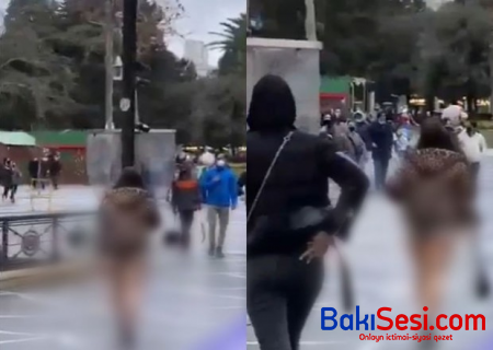 "Tarqovı"da qadın alt paltarında gəzdi - Polis araşdırmaya başladı