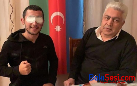 Hər iki gözünü itirən qazinin atası vəfat etdi - FOTO