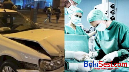 Bakıda dəhşətli qəza: Piyadanın cinsiyyət orqanı qopub yola düşdü