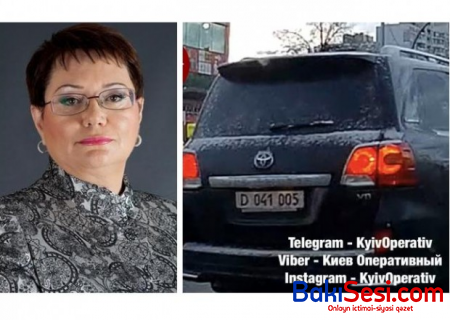 Azərbaycanlı səfirin maşını Ukraynada avtoşluq etdi - VİDEO