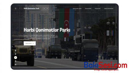 Hərbi Qənimətlər Parkının veb saytı istifadəyə verildi - FOTO