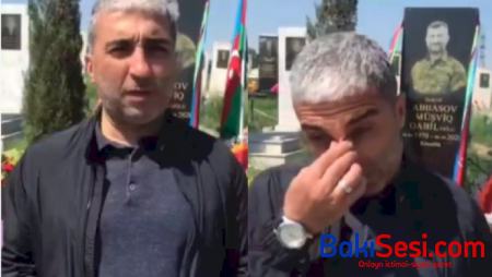 Rafael Müşviq Abbasovun qəbri üstdə - Video