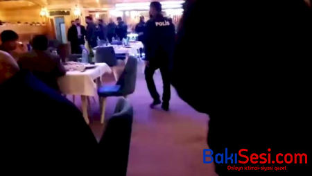 Bakıda məşhur restoranda nişan mərasimi keçirildi, polis cərimələdi - Video