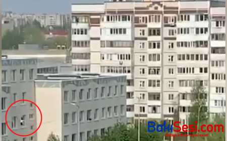 Kazandakı atışmada şagirdlər məktəbin pəncərələrindən tullanıblar - VİDEO