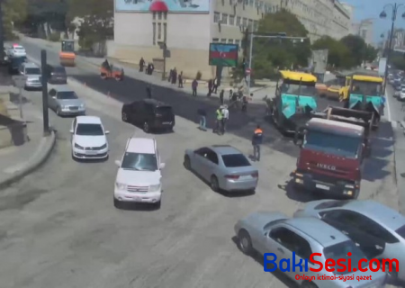 Bakıda bu prospektdə tıxac yarandı
