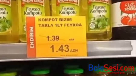 Məhsulun endirim qiyməti diqqət çəkdi - FOTO